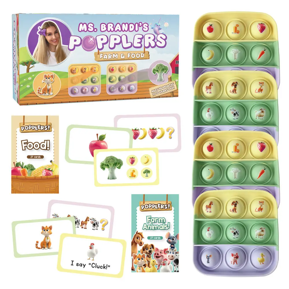 Ms. Brandi's Popplers - Fidget Game - Educational Farm & Food Game 1