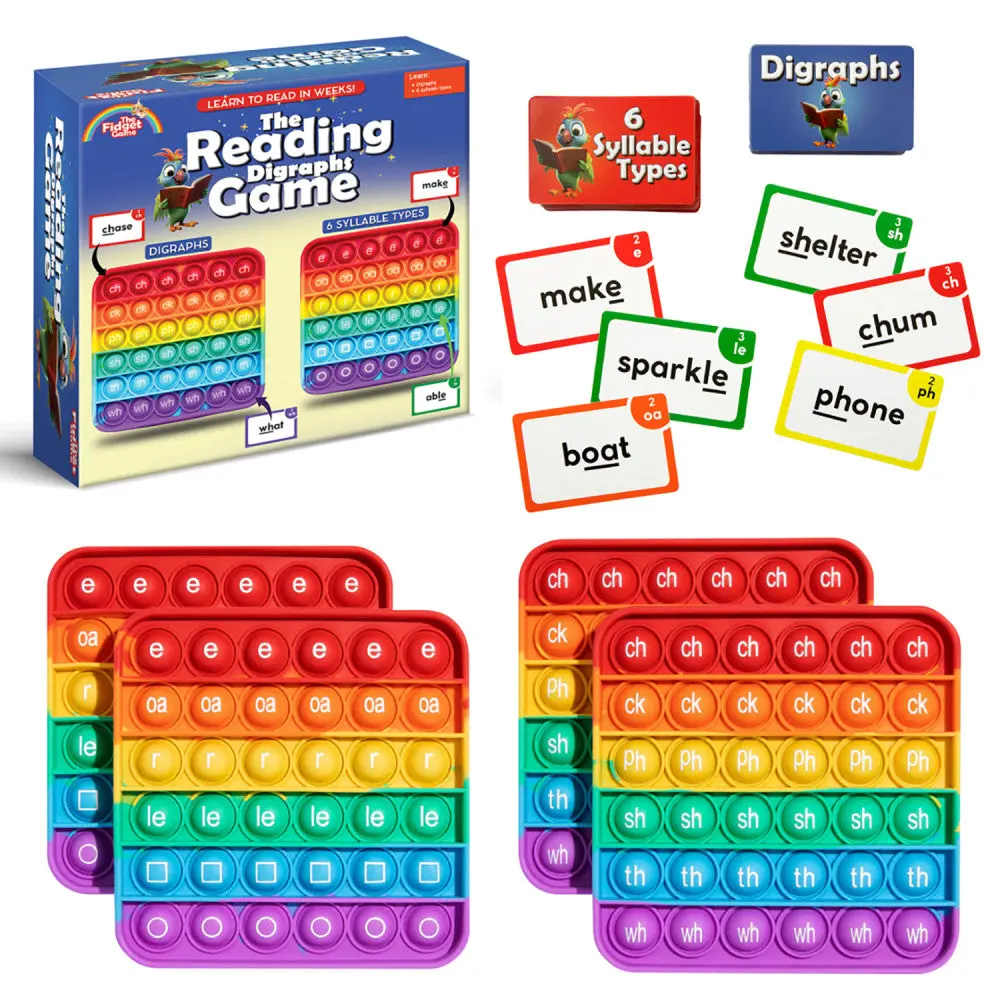Fidget Fun Digraph Mastery Reading Game 1