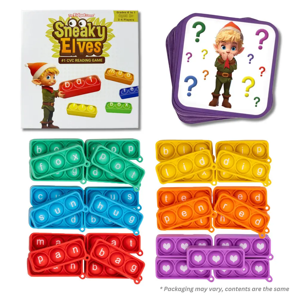 Sneaky Elves Cvc Reading Game - Interactive Fidget Game 1