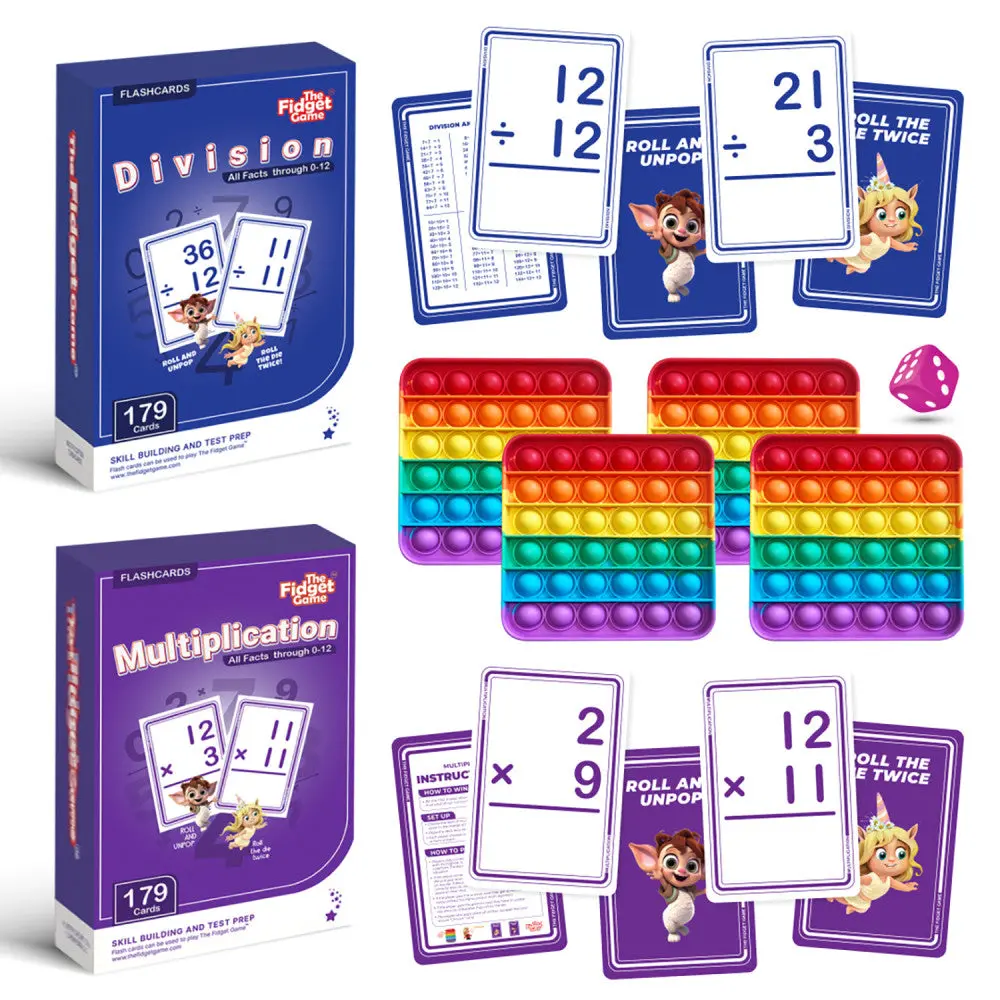 Fidget Game Math Bundle - Multiplication & Division Magic 1