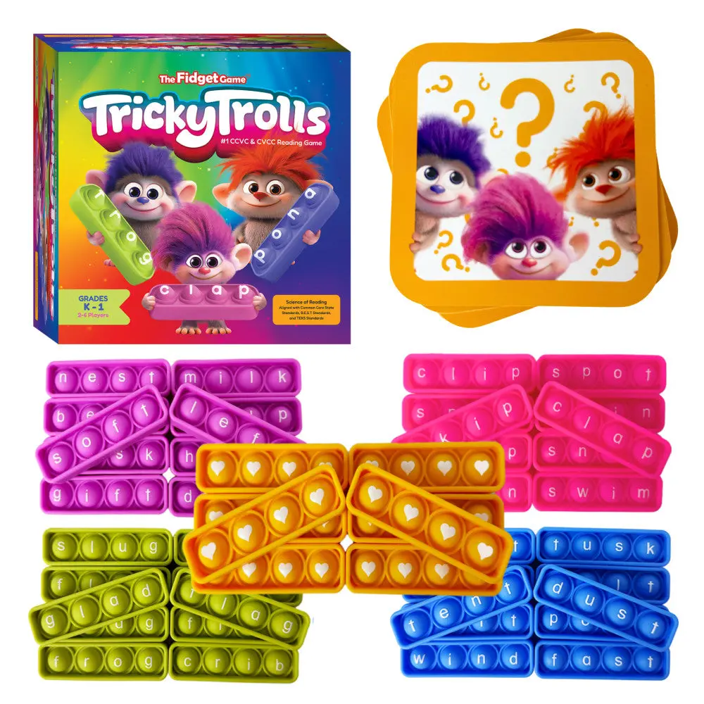 Tricky Trolls Fidget Game Blending Bingo Educational Game 1
