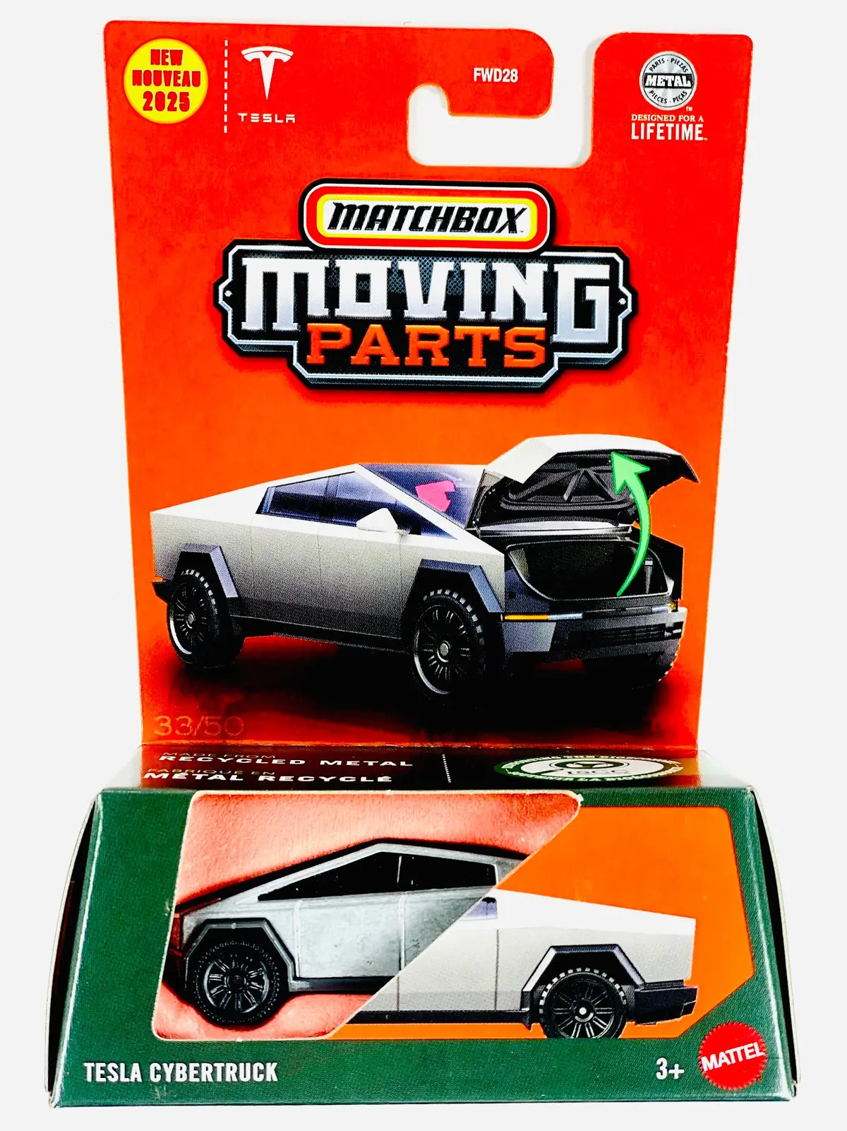 Matchbox 2025 Moving Parts Case H 2025 Tesla Cybertruck 1
