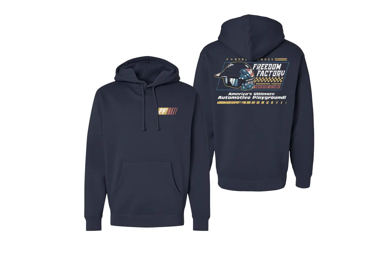 Freedom Factory Helmet Navy Hoodie 1