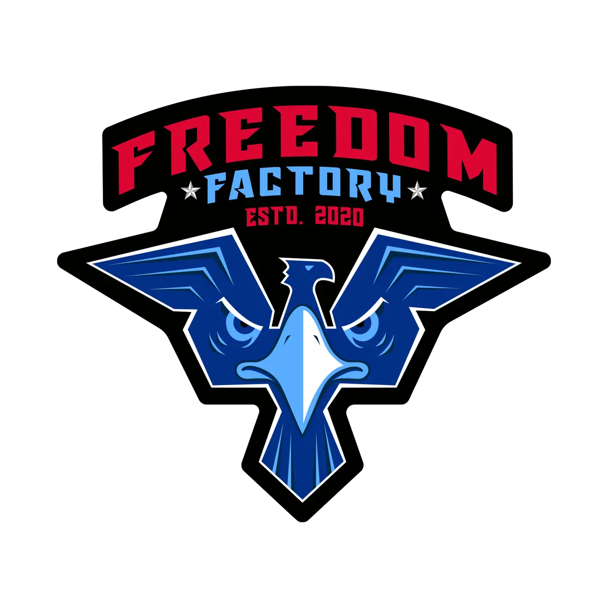 Freedom Factory Est. Eagle Sticker 1