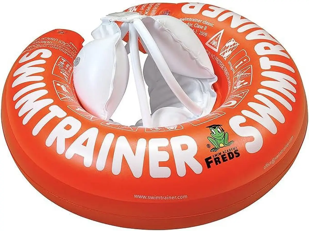 Freds Swim Academy Swimtrainer Classic Red - Infant Baby Pool Float 1