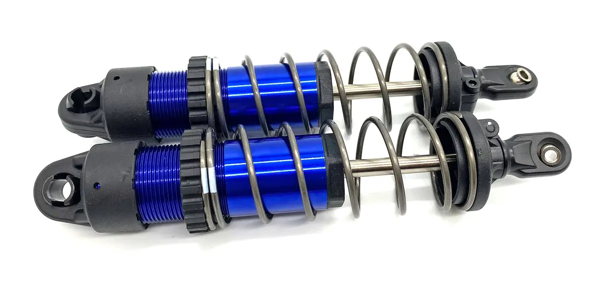 Fits Sledge - Front Shocks, Blue (9660 Assembled Dampers Springs Traxxas 95096-4 1
