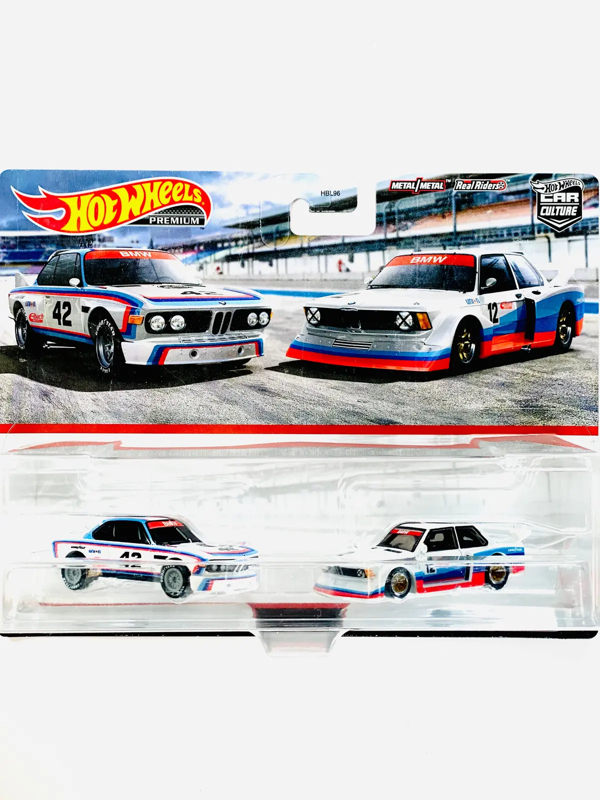 Hot Wheels 2023 Target Exclusive 2 Pack '73 Bmw 3.0 Csl Race Car & Bmw 320 Group 5 - Damaged Card 1