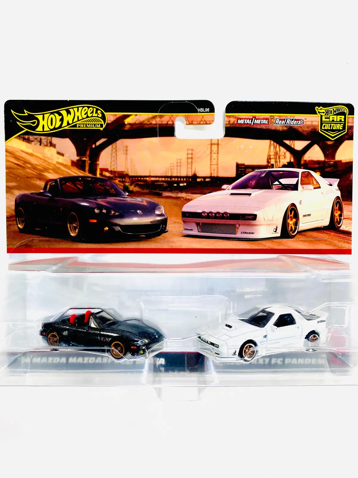 Hot Wheels 2024 Target Exclusive 2 Pack '04 Mazda Mazdaspeed Miata & Mazda Rx7 Fc Pandem - Damaged Card 1
