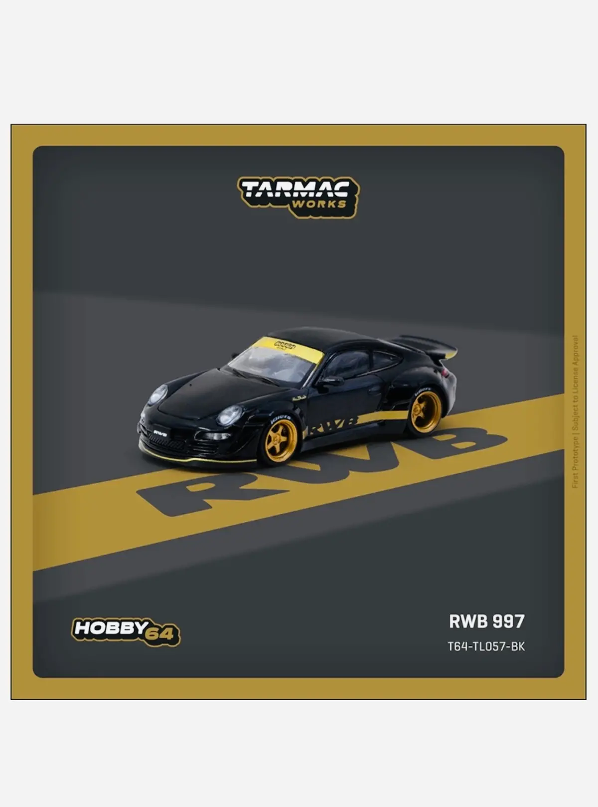 Tarmac Works Hobby 64 Factory Sealed Rwb 997 Black 1