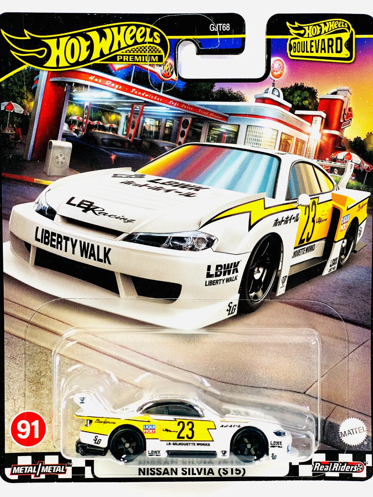 Hot Wheels 2024 Boulevard Lb Super Silhouette Nissan Silvia (S15) #91 - Damaged Card 1