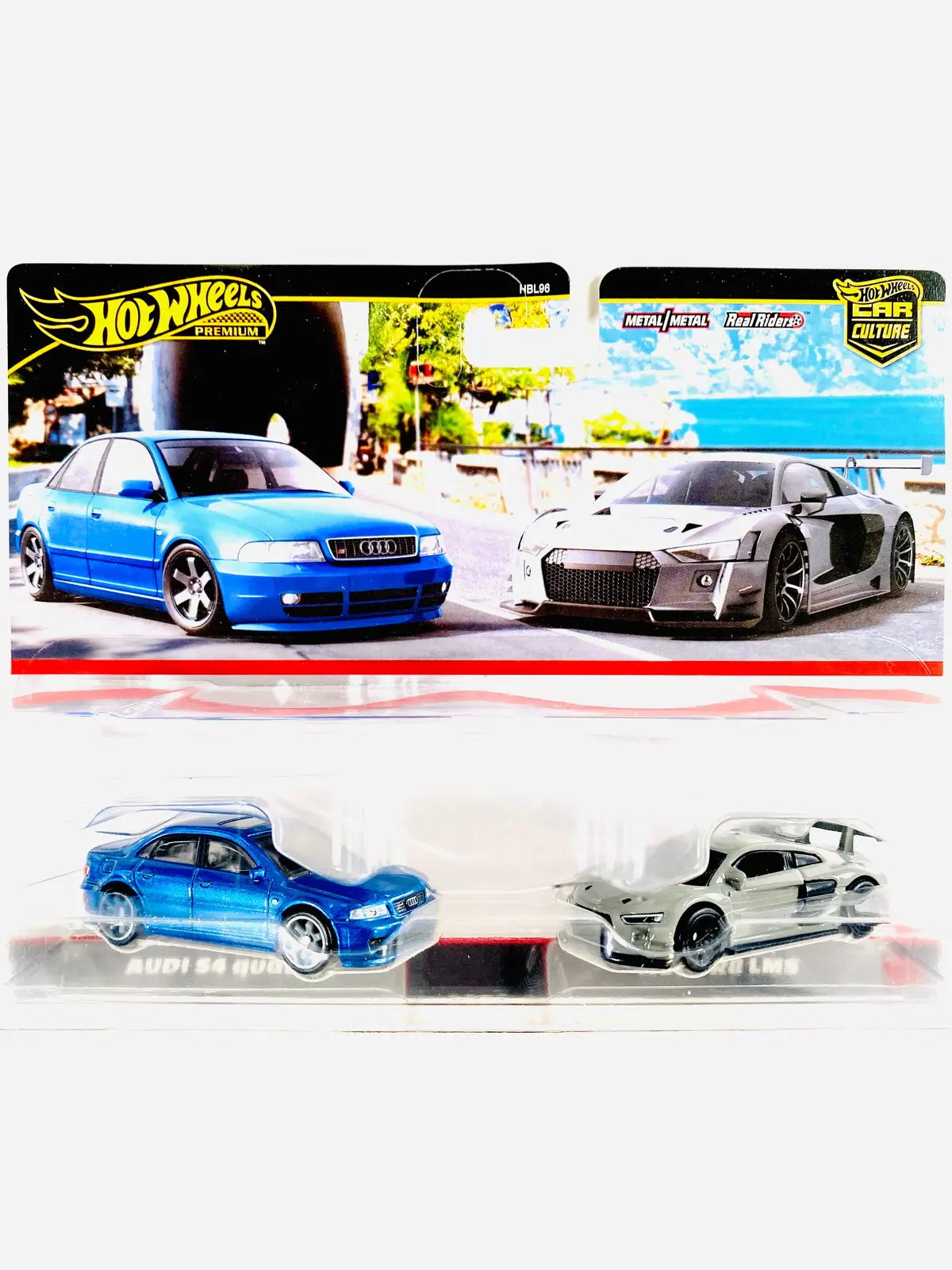 Hot Wheels 2024 Target Exclusive 2 Pack Audi S4 Quattro & Audi R8 Lms - Damaged Card/Blister 1