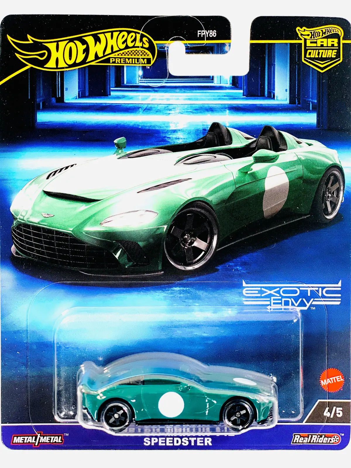 Hot Wheels 2023 Car Culture Exotic Envy Case G Aston Martin V12 Speedster - Damaged Card/Blister 1