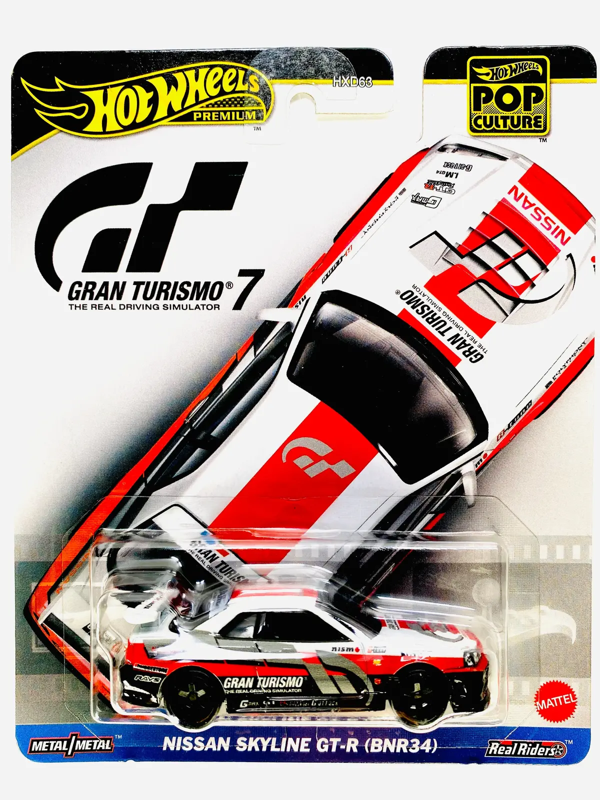 Hot Wheels 2025 Pop Culture Case J Gran Turismo Nissan Skyline Gtr (Bnr34) - Damaged Card 1
