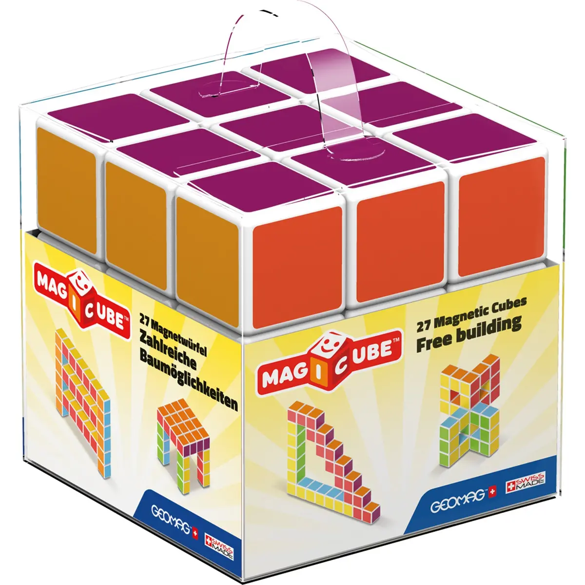 Geomag Magicube 27-Piece Multicolored Free Building Set - Creative Magnetic Blocks 1