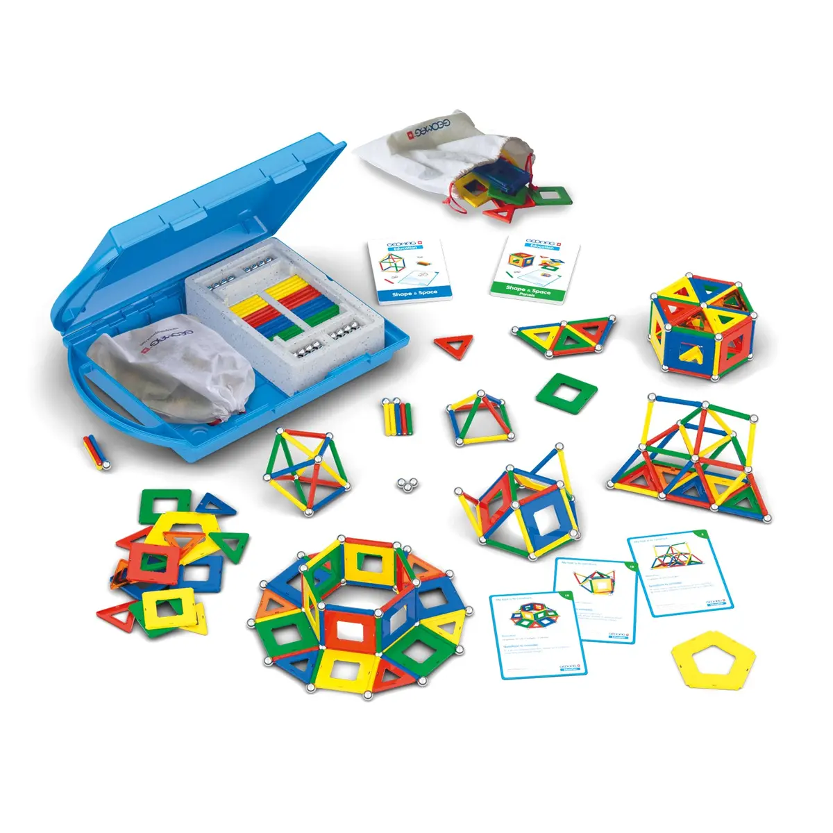 Geomag Geometry Lab Recycled Set - Stem Educational Toy - 244 Pieces 1
