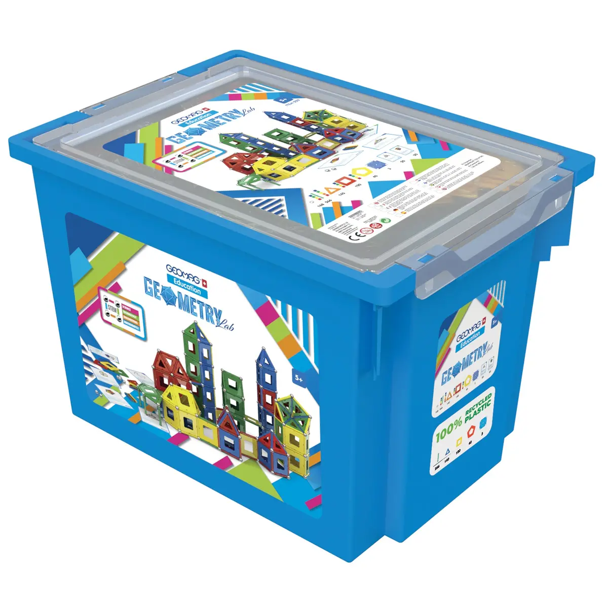Geomag Geometry Lab Recycled Set - 737 Pieces - Vibrant Stem Learning 1