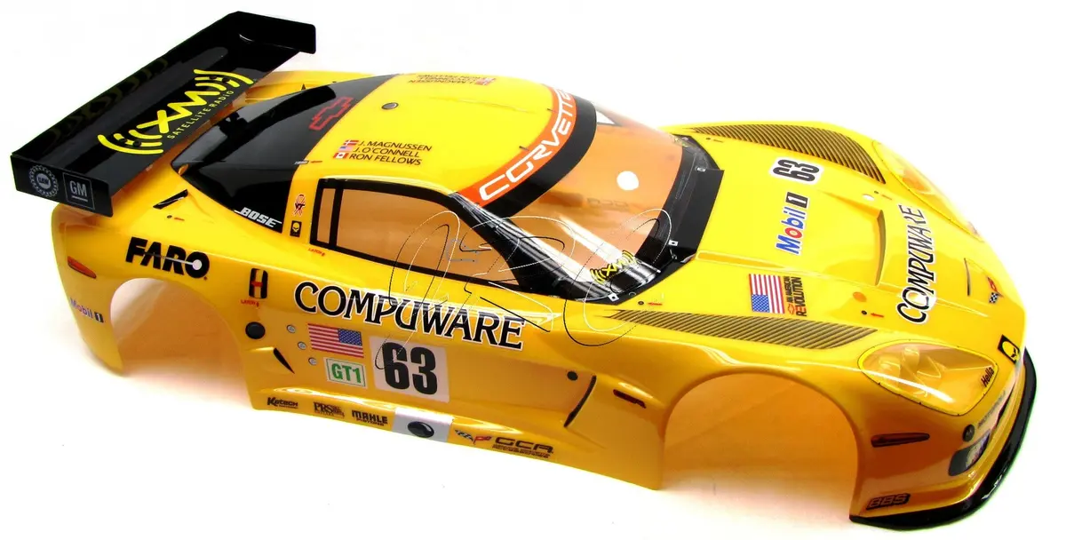 Kyosho Inferno Gt2 Rtr Body Shell (Yellow Corvette  Kyo Igb105 1