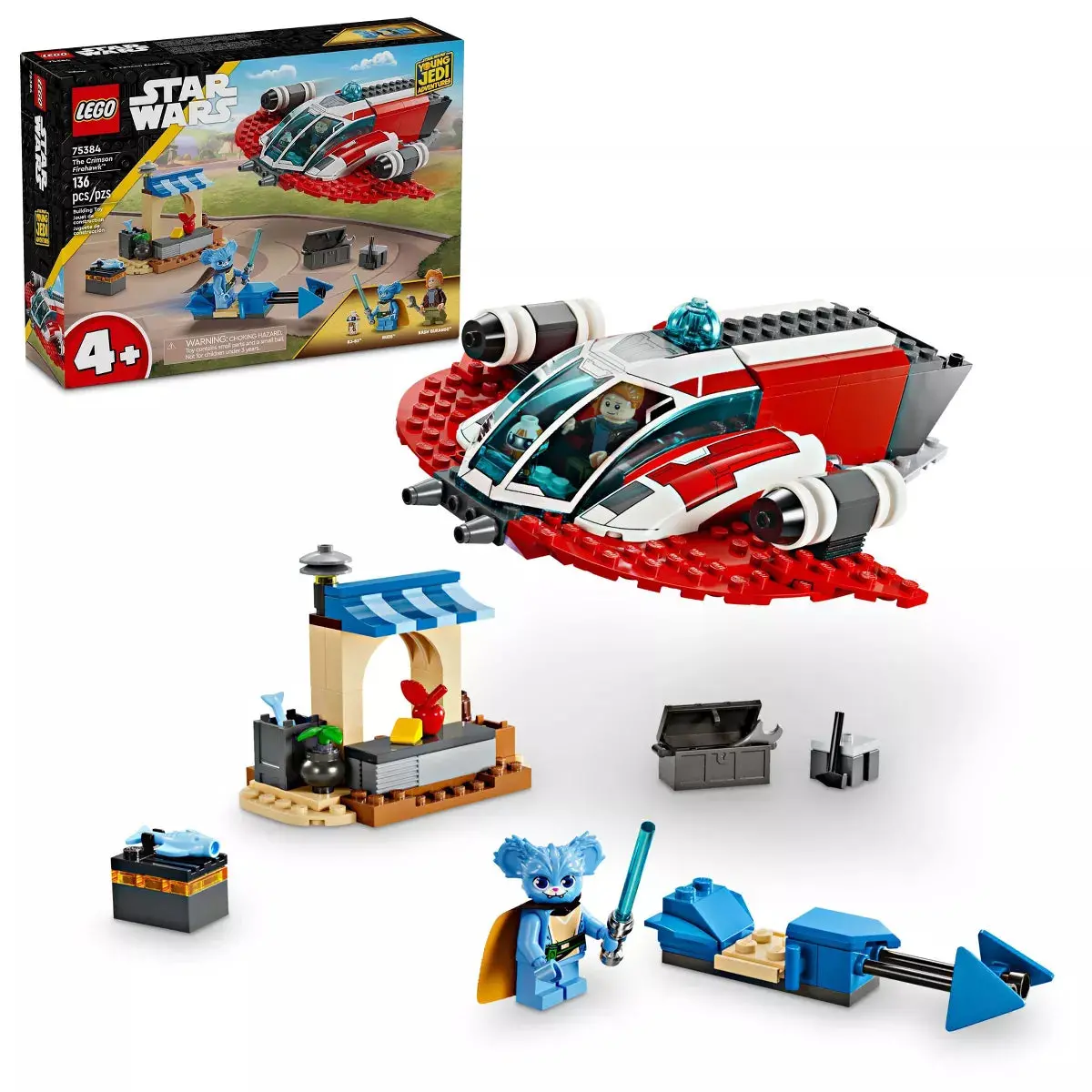 Lego Star Wars The Crimson Firehawk Set 136 Piece - 75384 1