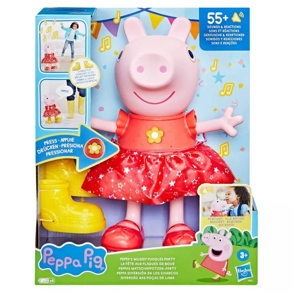 Peppa Muddy Puddles Party Doll - Interactive 12-Inch Toy 1