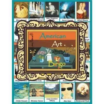 Lucy Hammett American Art Bingo Game With 6 Picture Boards & 42 Cards 1