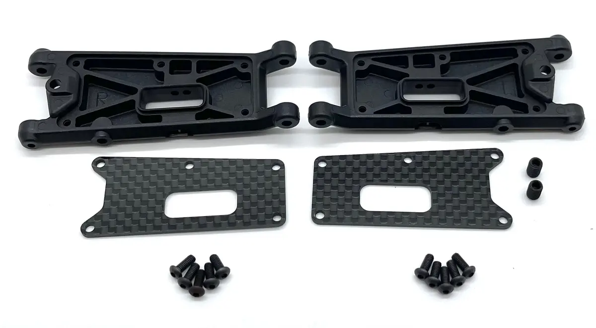 Hb Racing D2 - Front A-Arms & Carbon Covers (E-1) Evo 204240 1