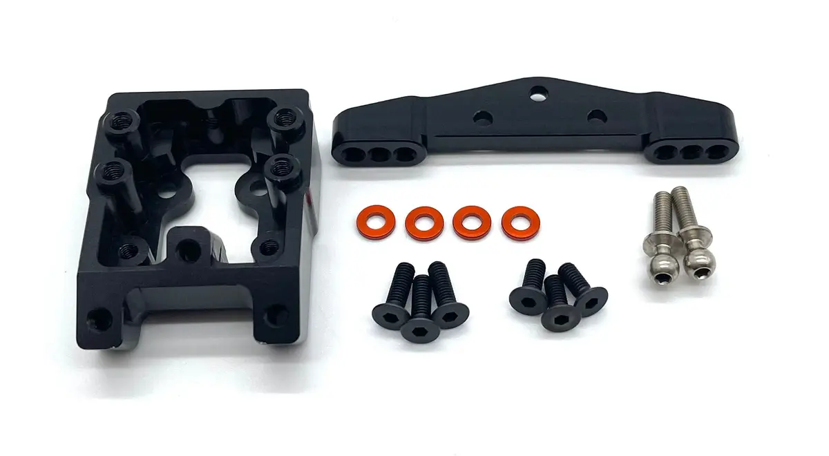 Hb Racing D2 - Front Bulkhead, Ball Studs Mount (F1) Evo 204240 1