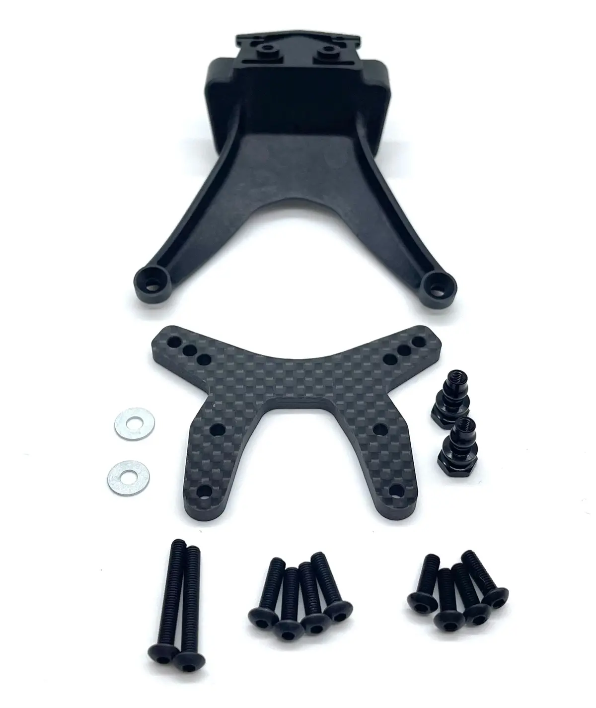 Hb Racing D2 - Front Carbon Shock Tower & Chassis Brace (F-3) 204240 1