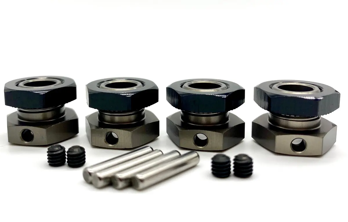 Hb Racing E8 Ws - 17Mm Wheel Hex Set Hubs Lightweight D8 Ve 204855 1