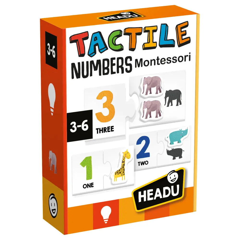 Headu Montessori Tactile Numbers Puzzle Set - 63 Pc 1