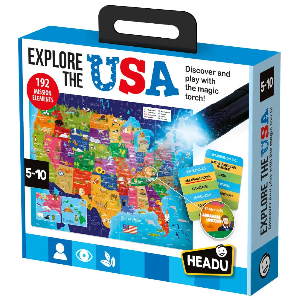 Headu Explore The Usa Jigsaw Puzzle - 63 Pc 1