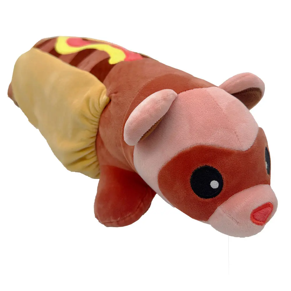 Borbs 24 Inch Multicolor Hot Dog Ferret Plush 1