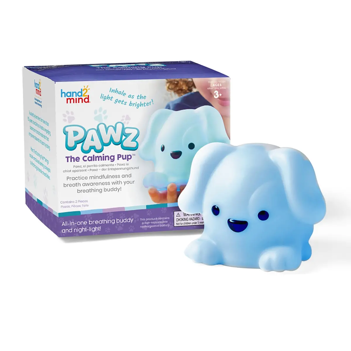 Hand2mind Pawz The Calming Pup Interactive Light-Up Toy 1