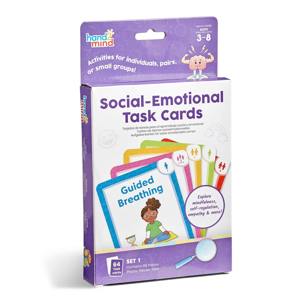 Hand2mind Emotion Explorer Social-Emotional Learning Task Cards - Ages 3+ 1