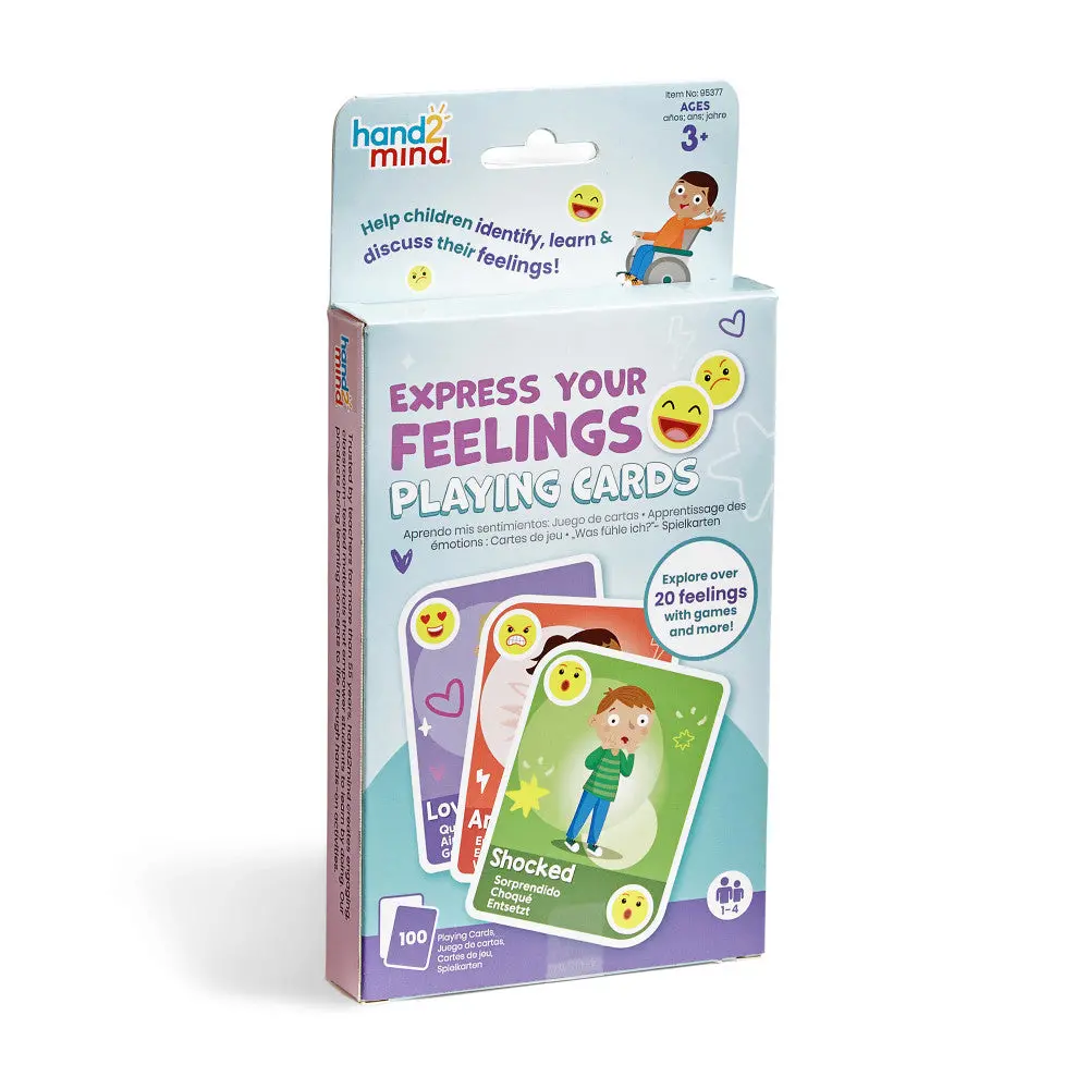 Hand2mind Explore Emotions Color-Coded Playing Cards 1