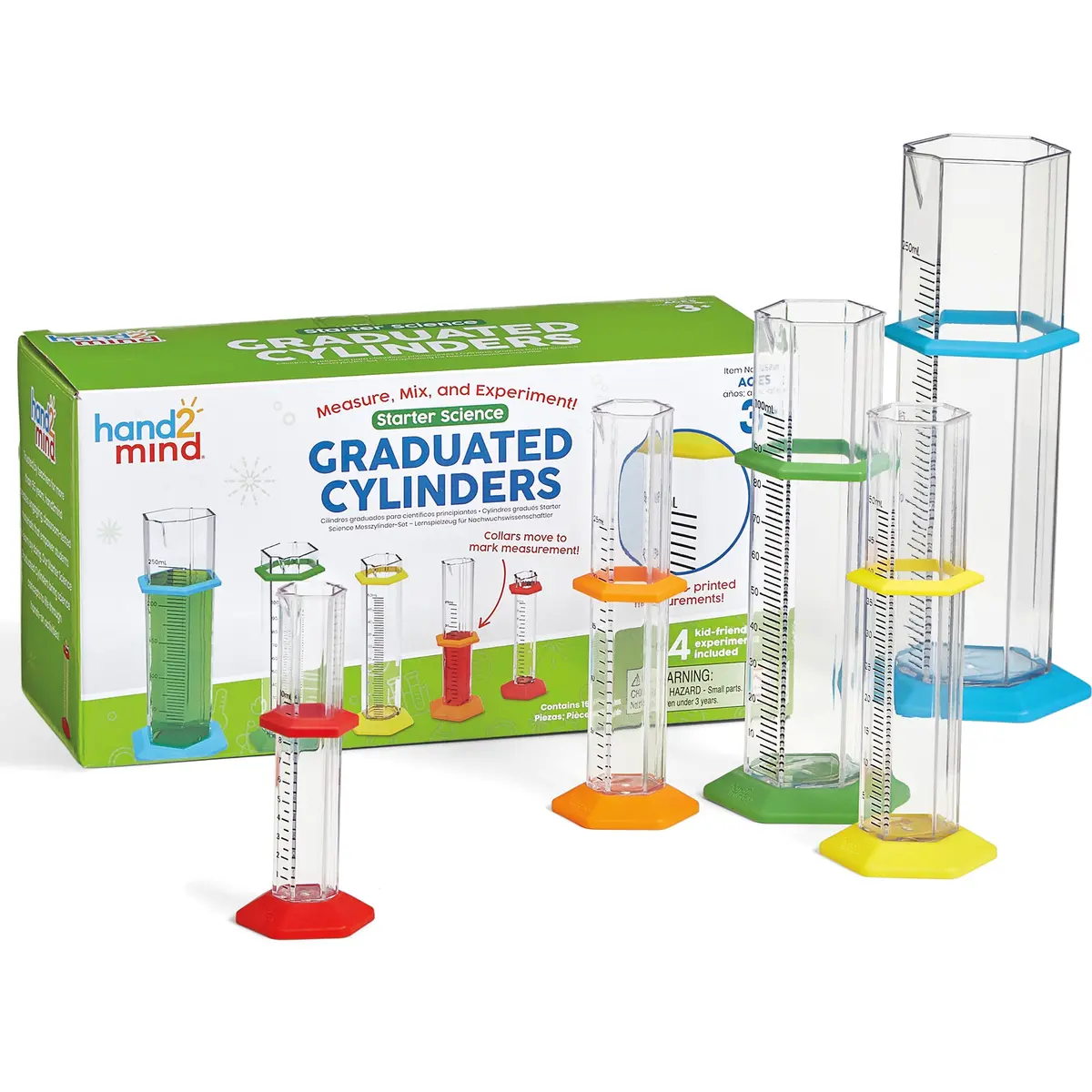 Hand2mind Starter Science Graduated Cylinders Set For Kids 1