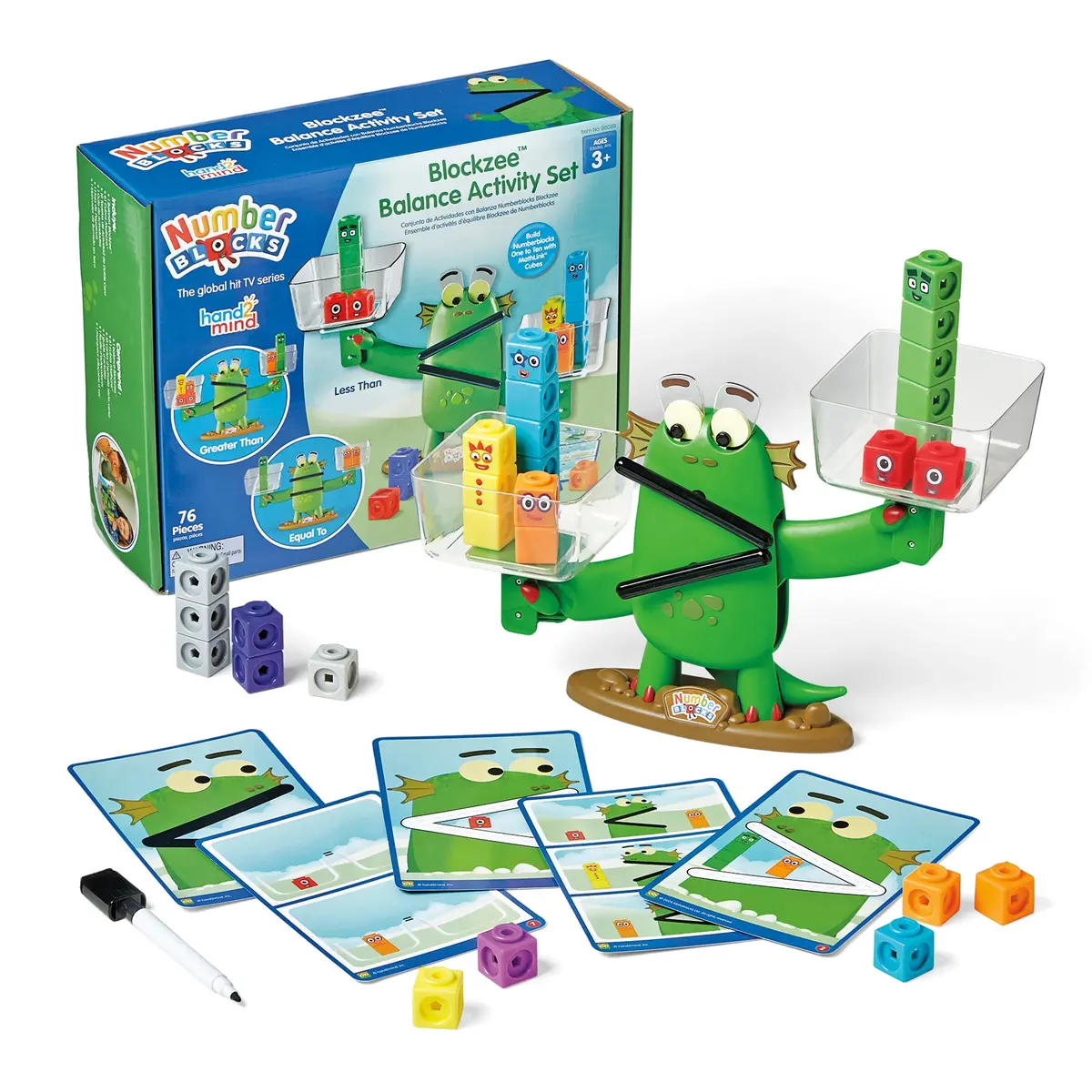 Hand2mind Numberblocks Blockzilla Balance Activity Set - Educational Math Toy 1