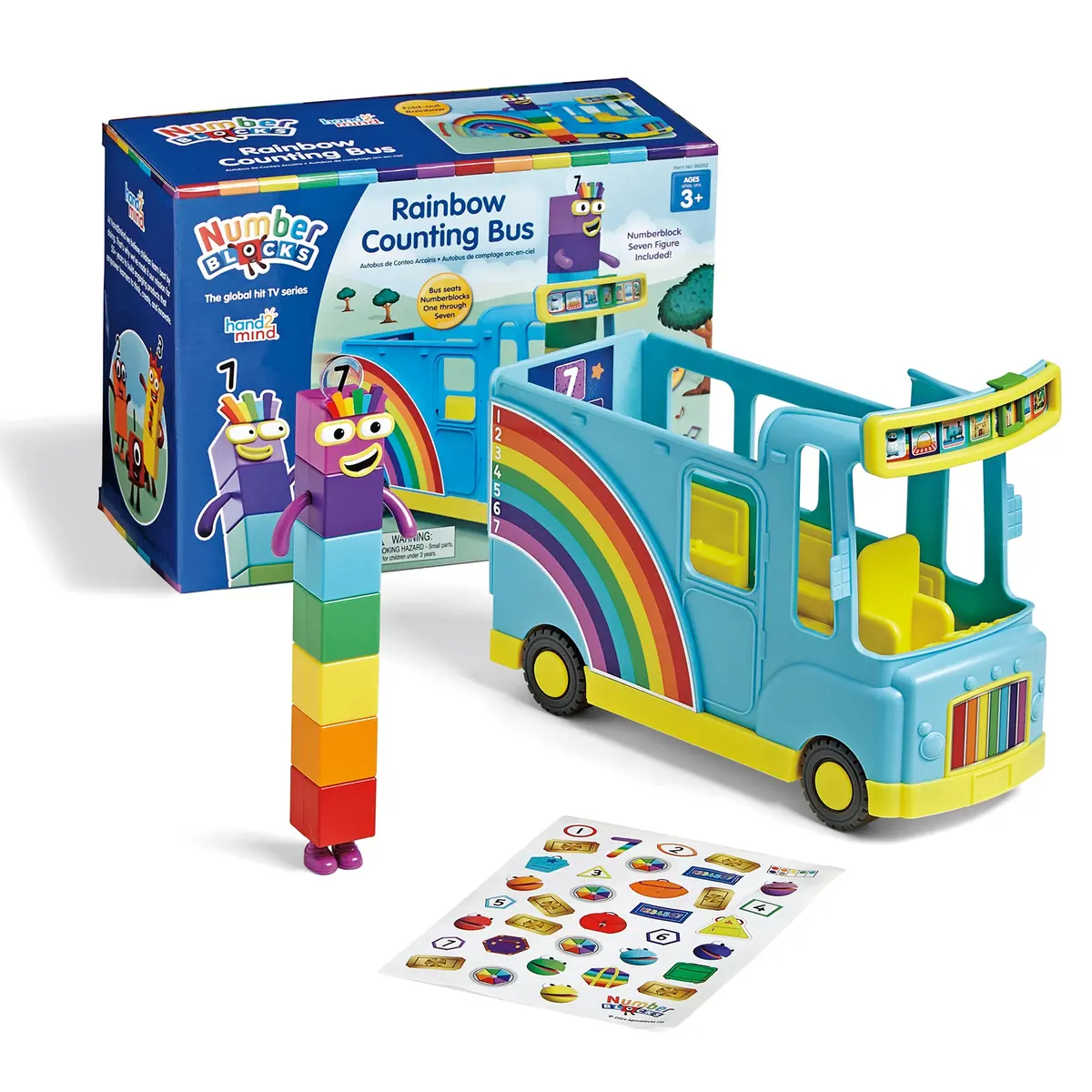Hand2mind Numberblocks Rainbow Counting Bus Interactive Toy 1