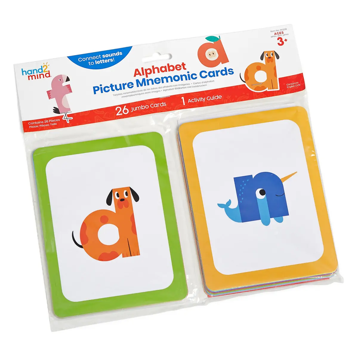 Hand2mind Alphabet Picture Mnemonic Card Set - Early Literacy Learning Tool 1