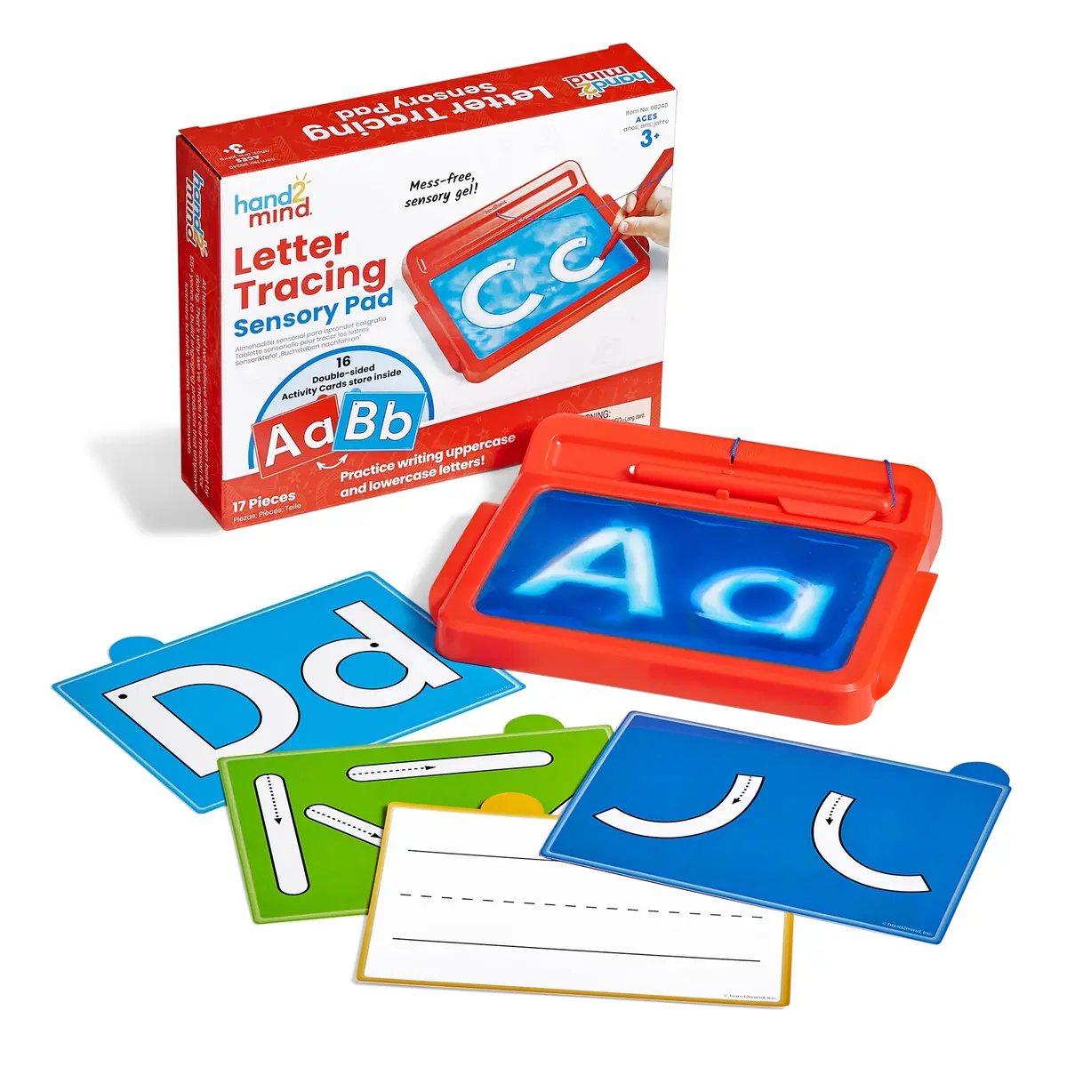 Hand2mind Sensory Letter Tracing Pad - Gel Filled Learning Tool 1