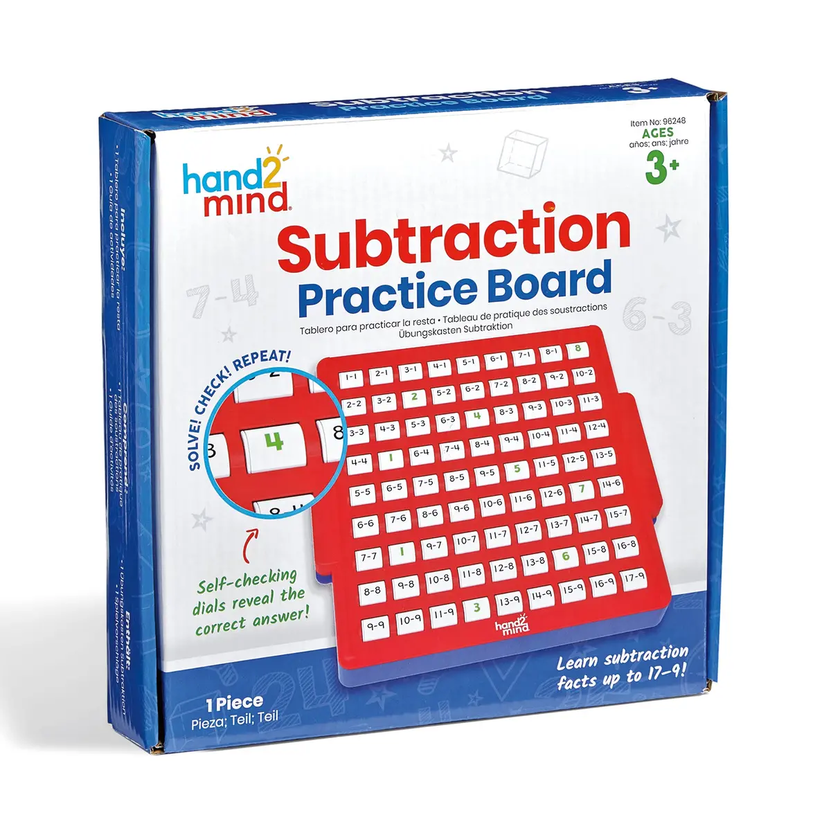 Hand2mind Interactive Math Facts Board - Master Subtraction Skills 1