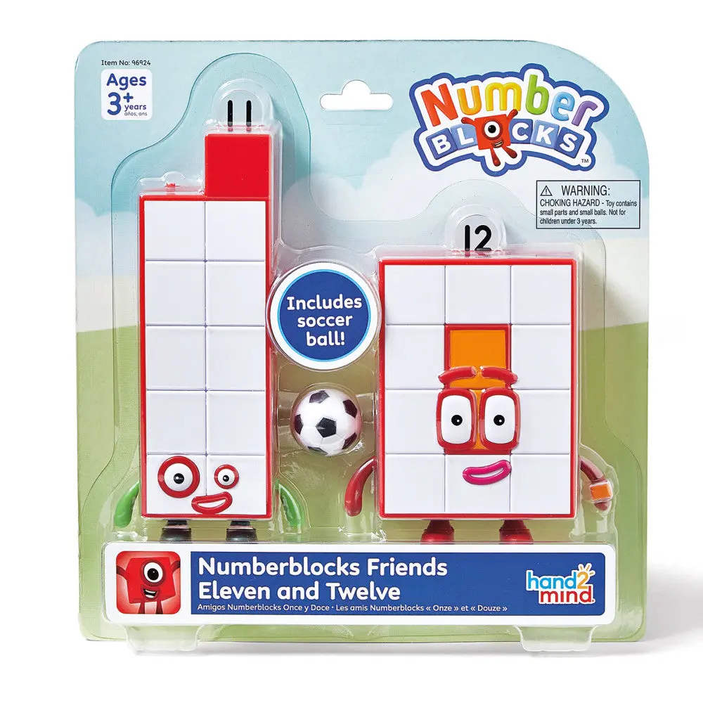 Hand2mind Numberblocks Friends Eleven And Twelve - Math Learning Figures 1