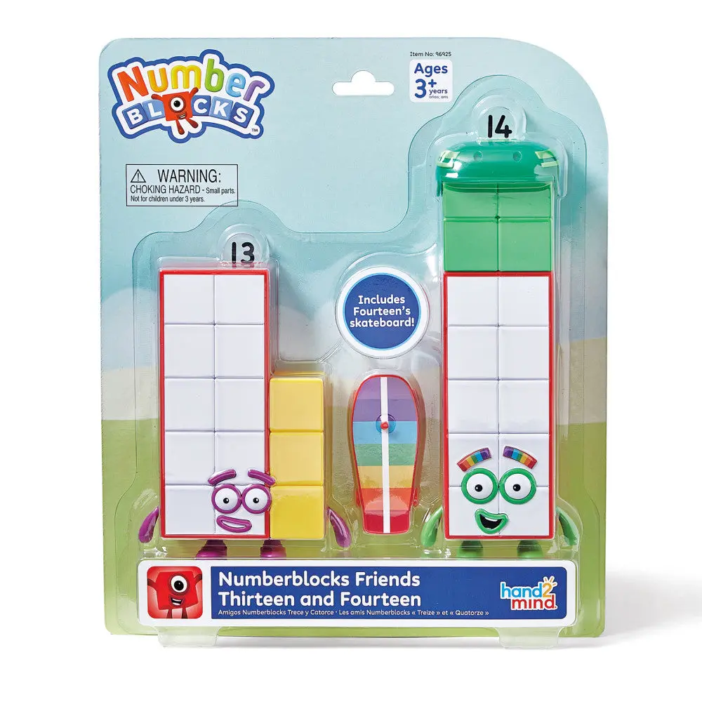 Hand2mind Numberblocks Friends Thirteen And Fourteen - Math Adventure Pack 1