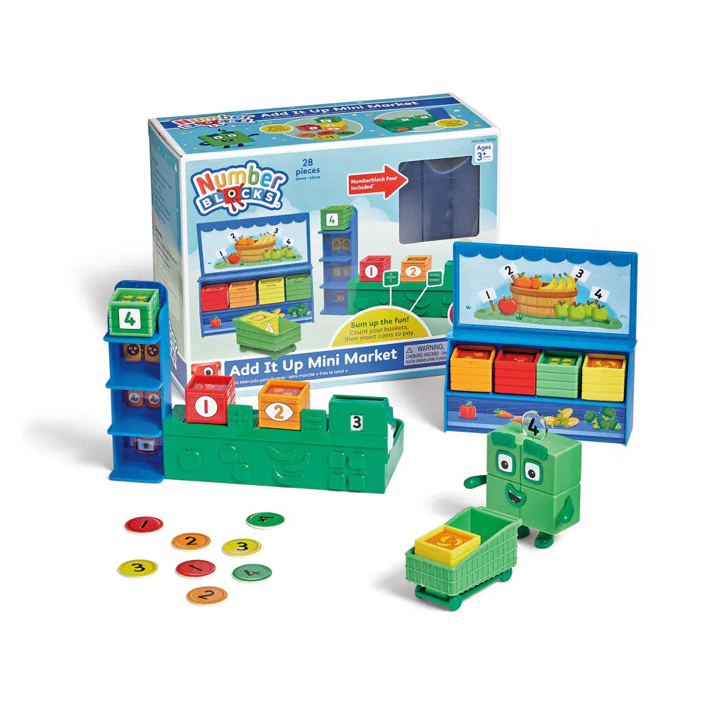 Hand2mind Numberblocks Add It Up Mini Market - Interactive Learning Set 1