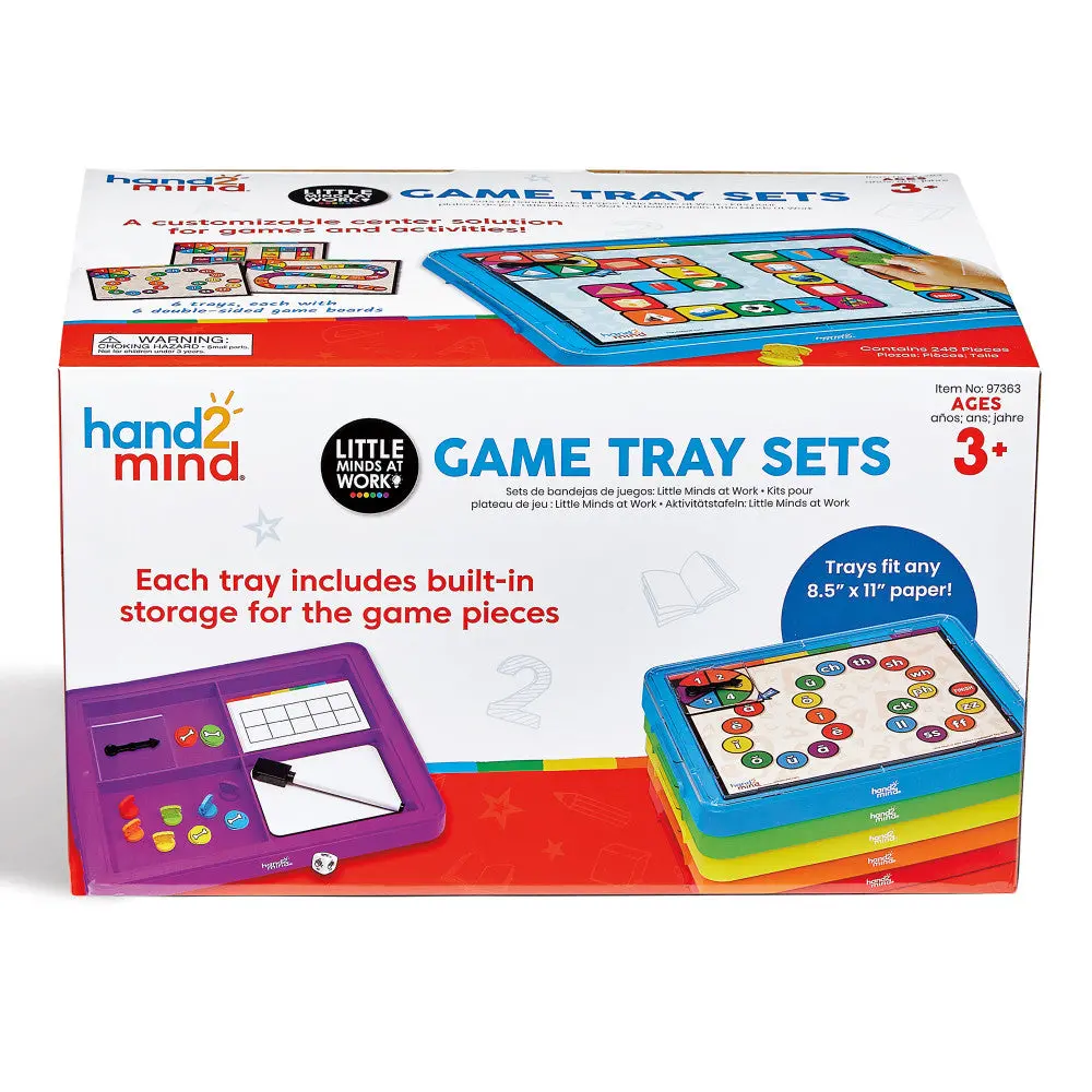 Hand2mind Little Minds At Work - Tara West Designed Game Tray Set - Colorful 1