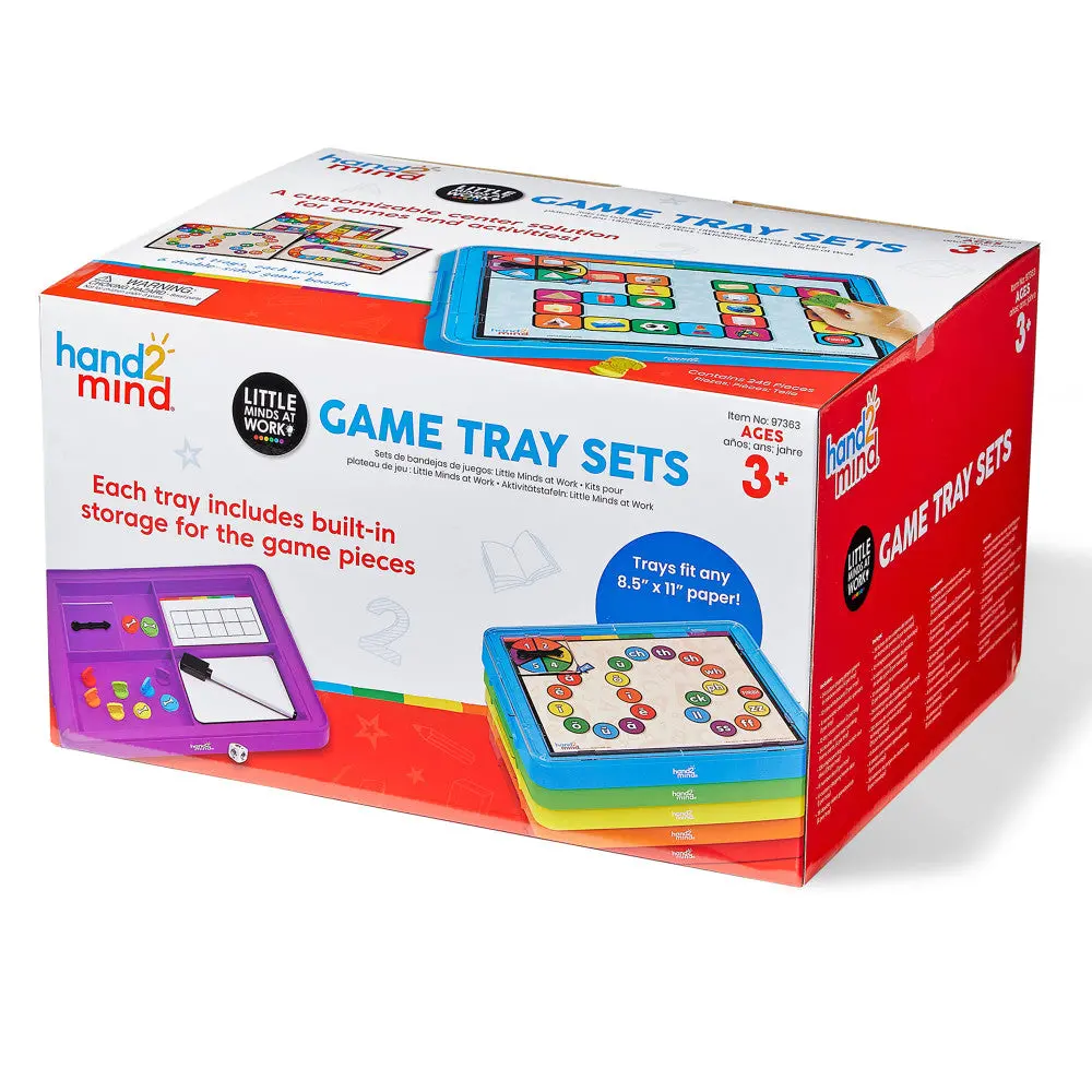 Hand2mind Little Minds At Work - Tara West Designed Game Tray Set - Colorful 2