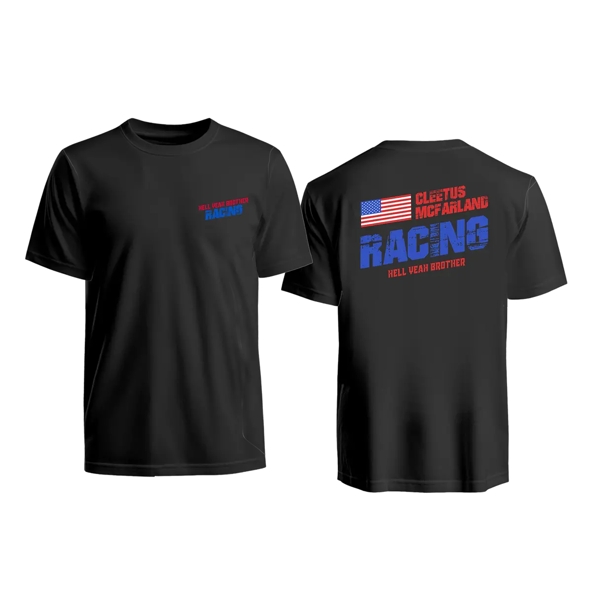 Hell Yeah Brother Racing Shirt (Black Or White) 1