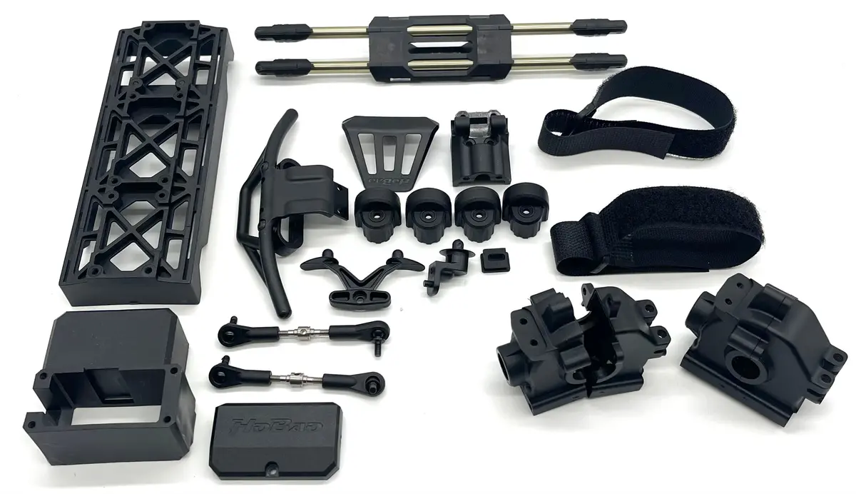 Hobao Hyper Tt 2.0 - Plastic Set, Bumpers, Radio And Batty Box, Housings, Braces Hb-Tt2e-C60sv 1