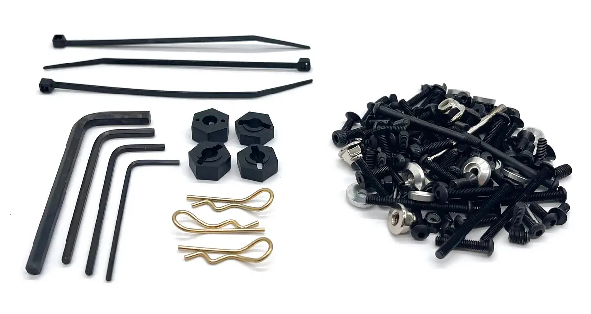 Hobao Hyper Tt 2.0 - Screws & Tools (Nuts Bolts Wrench Allen Tool Hb-Tt2e-C60sv 1