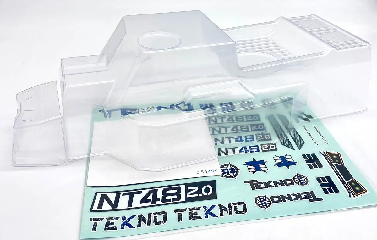 Tekno Nt48 Clear Body Shell Cover & Window Mask (Tkr9445b) Tkr9400 1