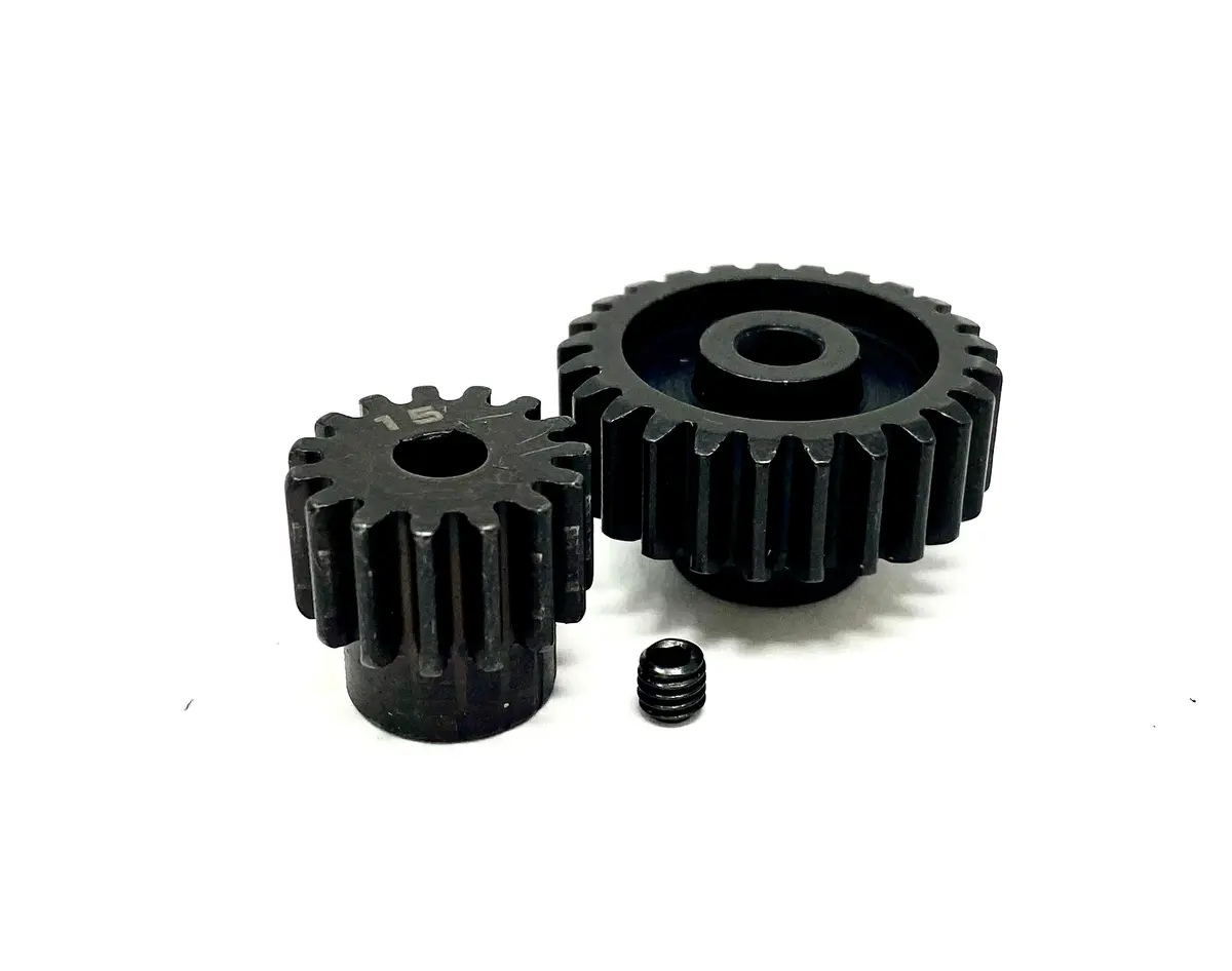 Arrma Infraction 6S - Pinion Gears (15T 25T Steel Mod 1 Safe-D5 Ara7615v2 1